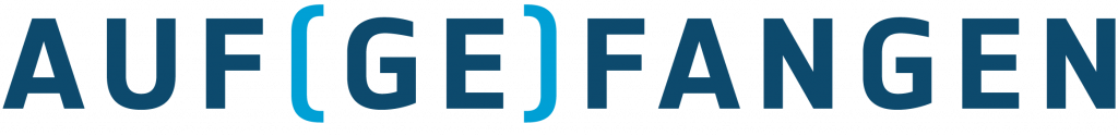 Auf(ge)fangen Schriftzug